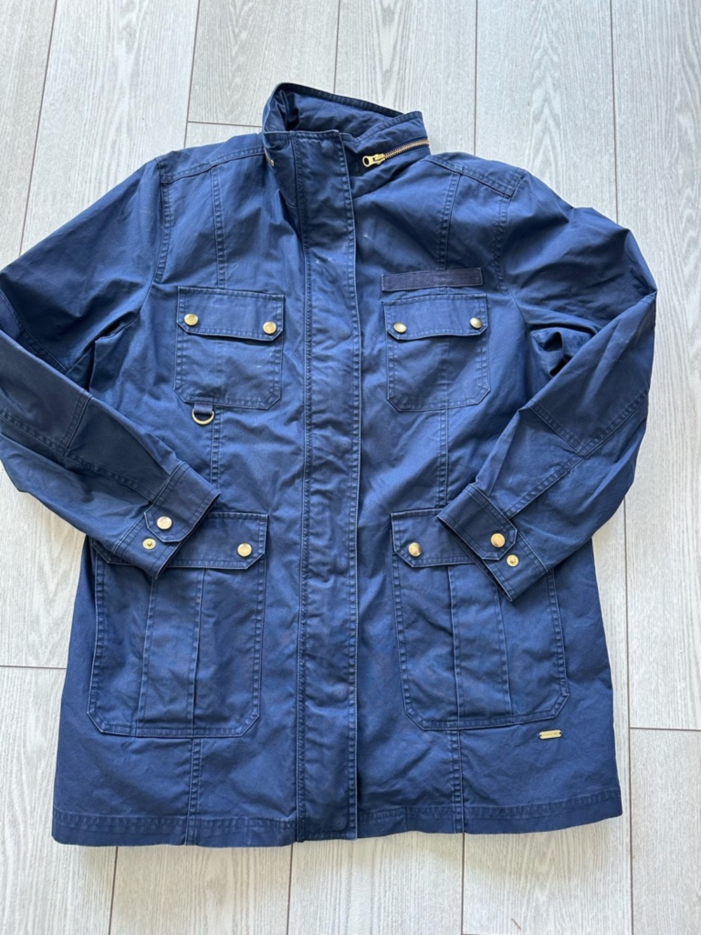 Women's Lands End Blue Jacket Large (14-16)
